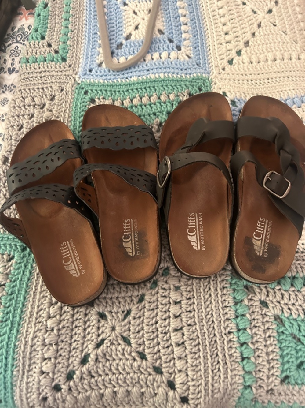 Cliffs by White Mountain size 6 one navy pair one brown size 6
